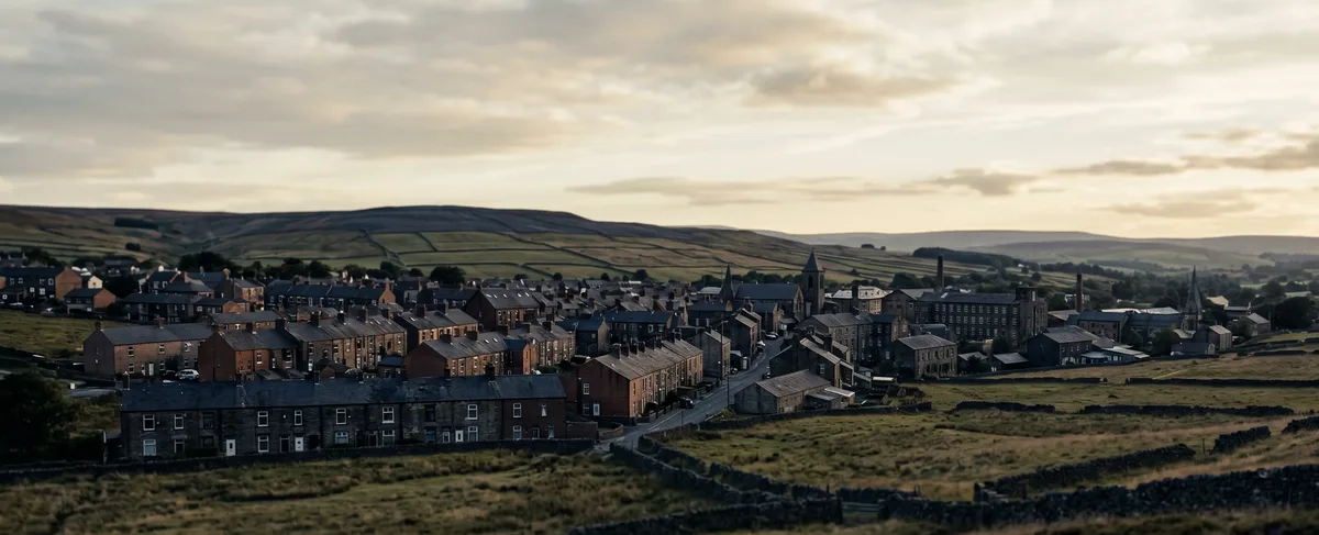 South Yorkshire and East Midlands skyline in daylight.